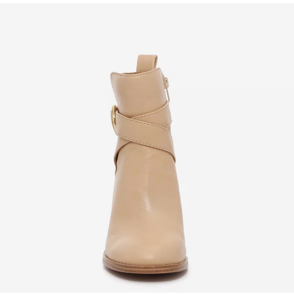 Crown Vintage Courla Bootie Elegant Tan Ankle Leather Boots 7 NIB NWT zipper - Picture 3 of 10